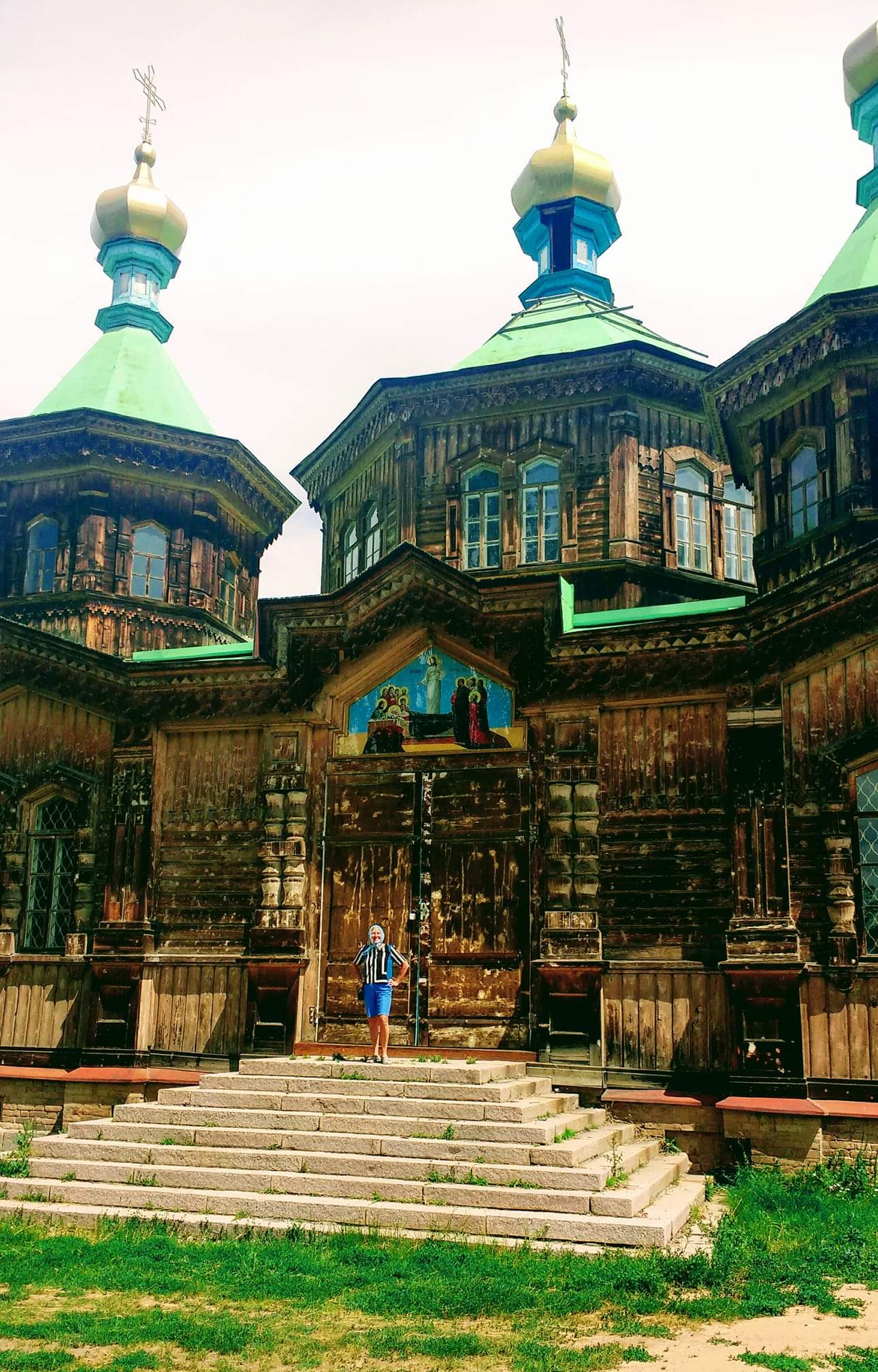 Wooden cathedral Kyrgyzstan