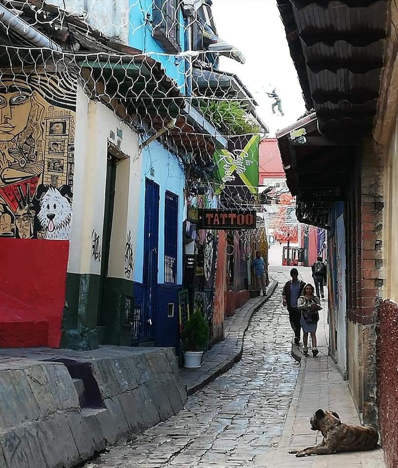 Funky street in Bogota, Colombia