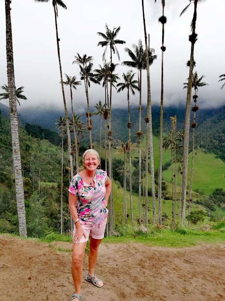 Me withe highest palm trees in the world, Cocora valley, Colombia