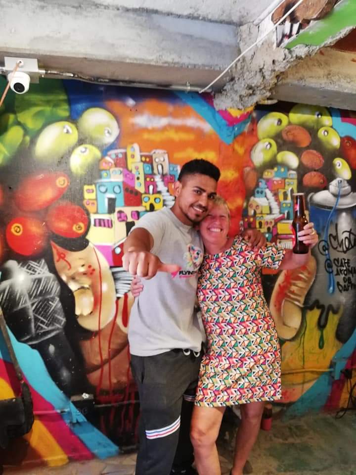 Me with Chota at comuna 13, Medellin, Colombia