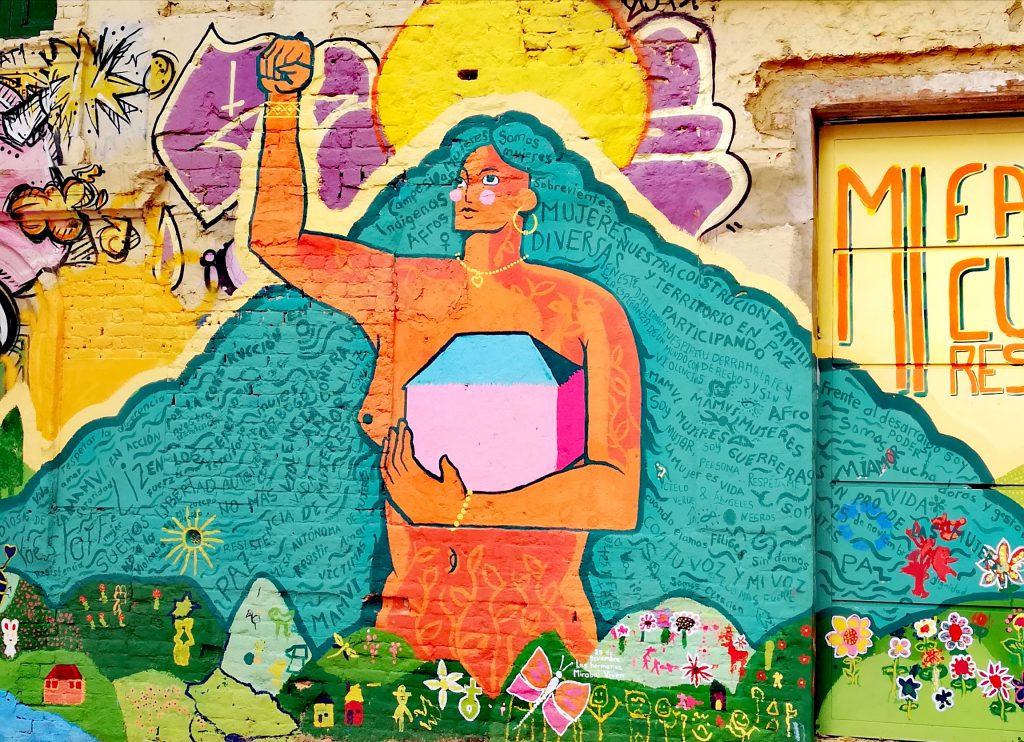 Powerful graffiti in Bogota, Colombia