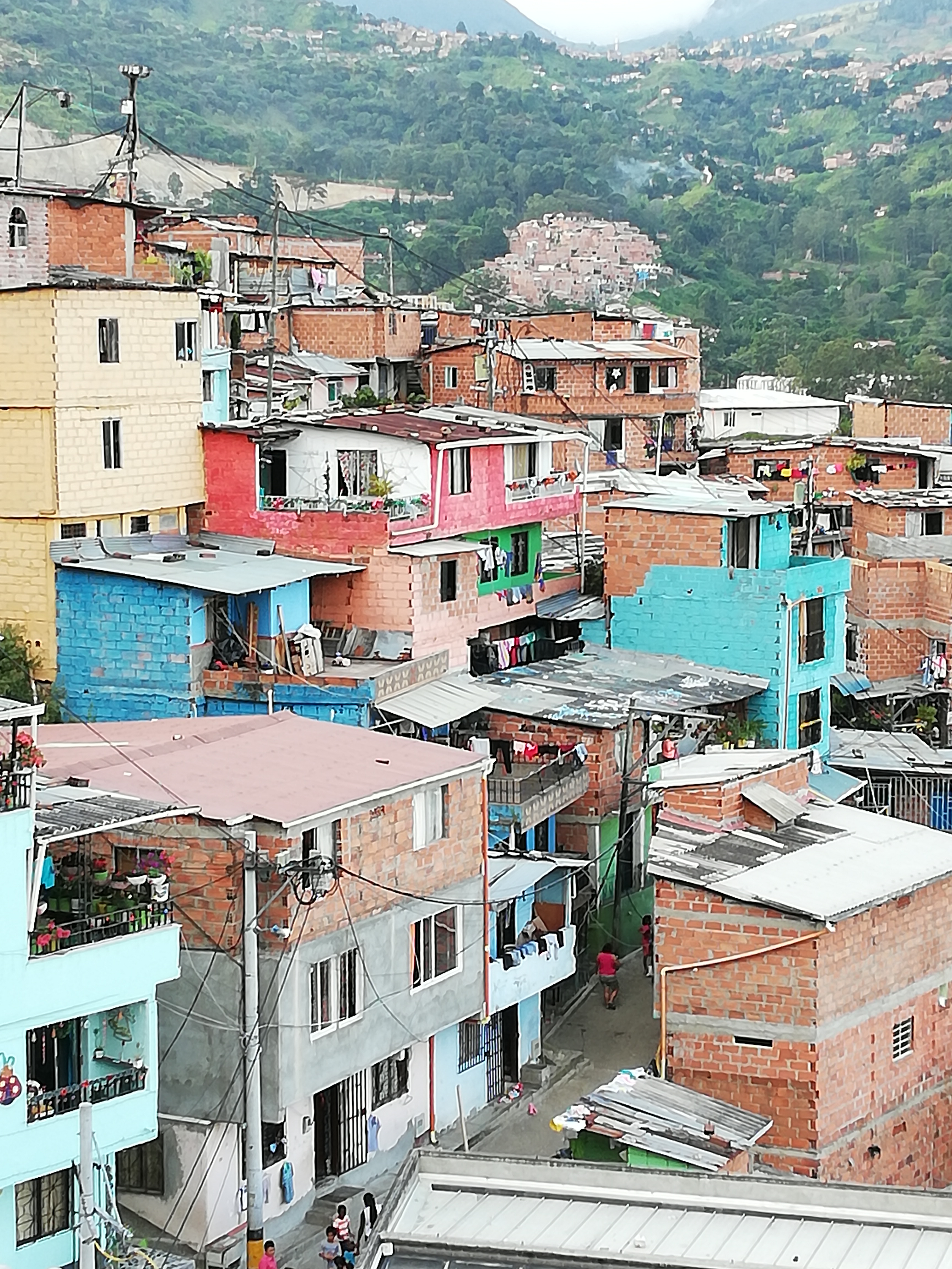 Houses of comuna 13 Medellin, Colombia