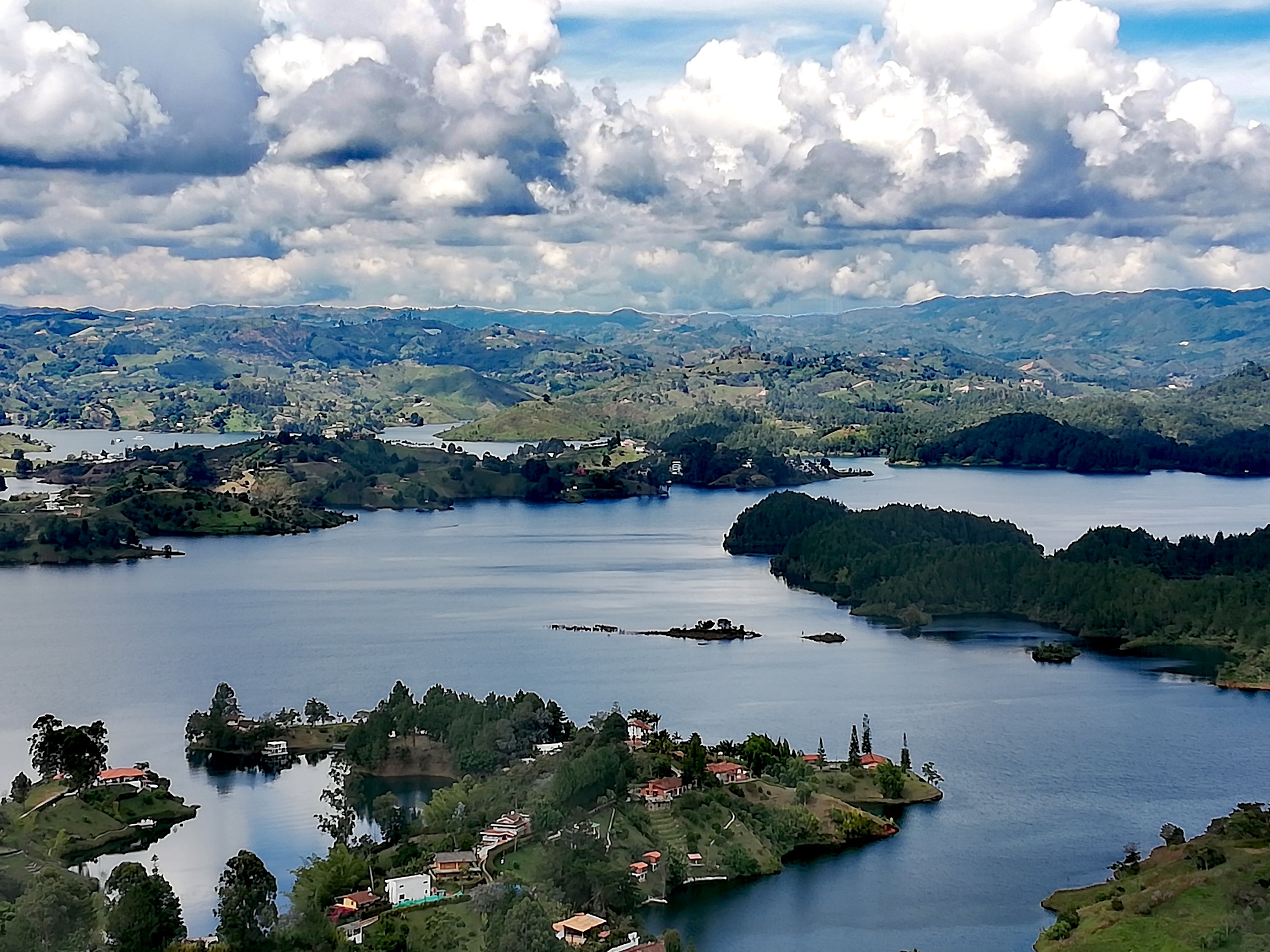 View from El Penol rock, Guatape, Colombia