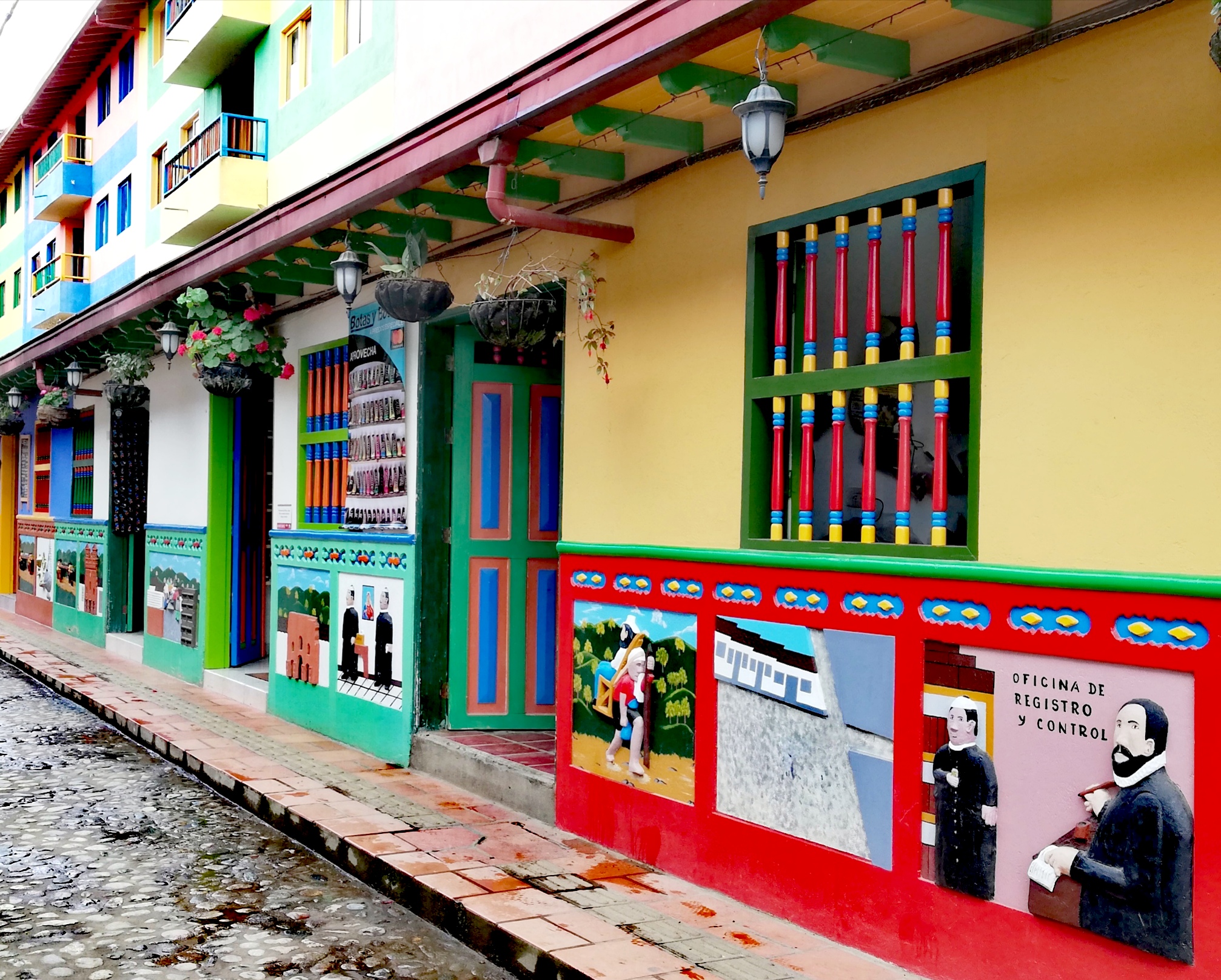 The most colourful town of Guatape, Colombia