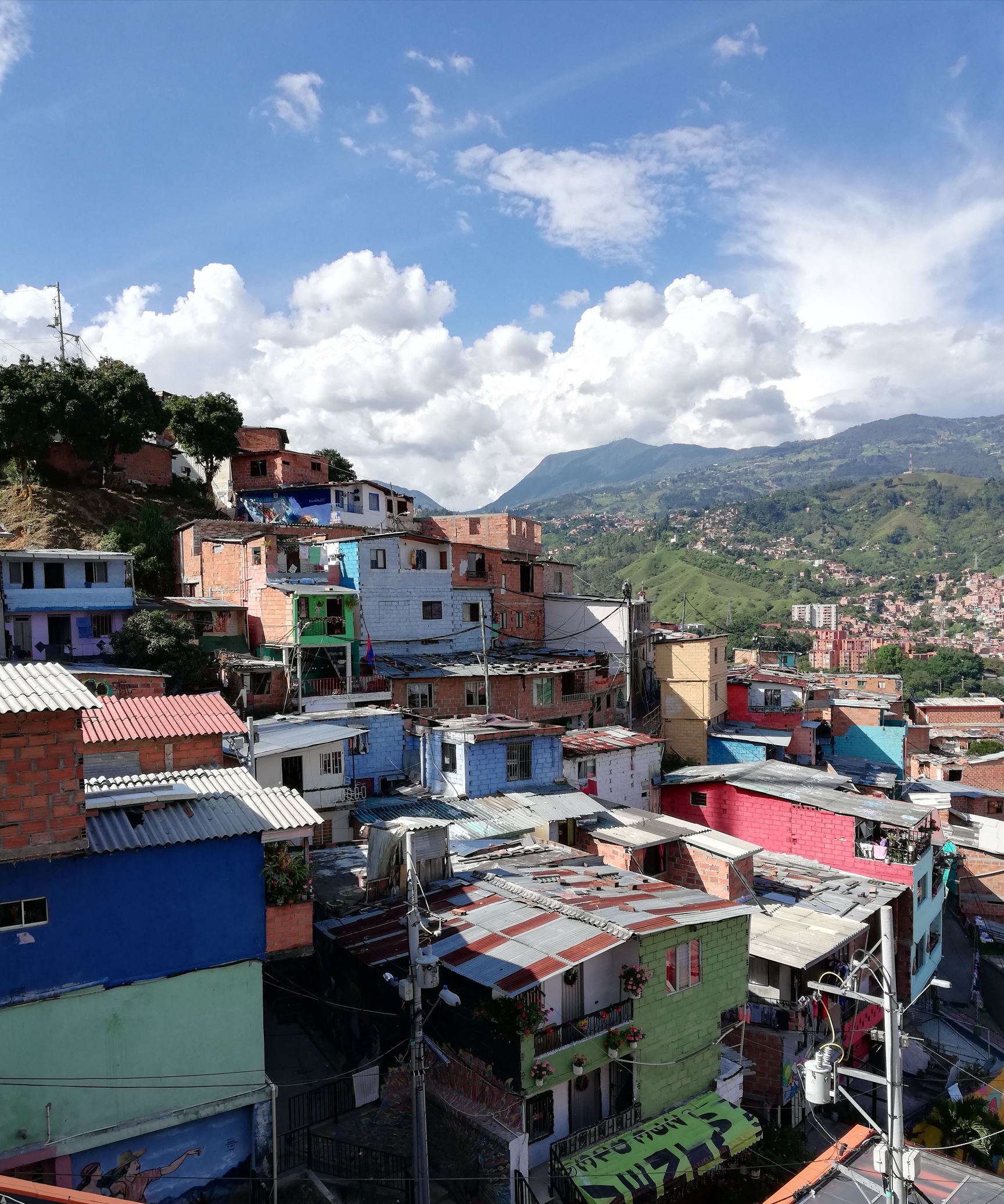 At comuna 13 Medellin, Colombia