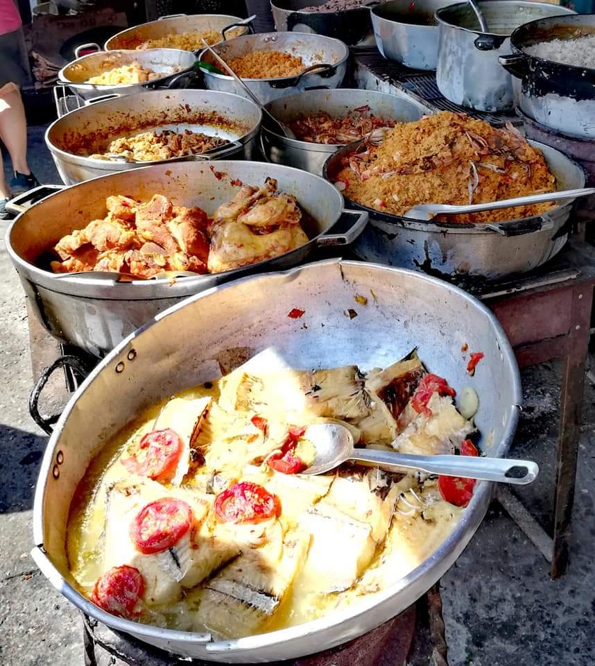 Food at the local market in Cartagena