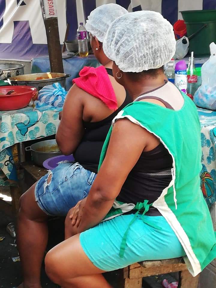 Sellers at the local market in Cartagena, Colombia