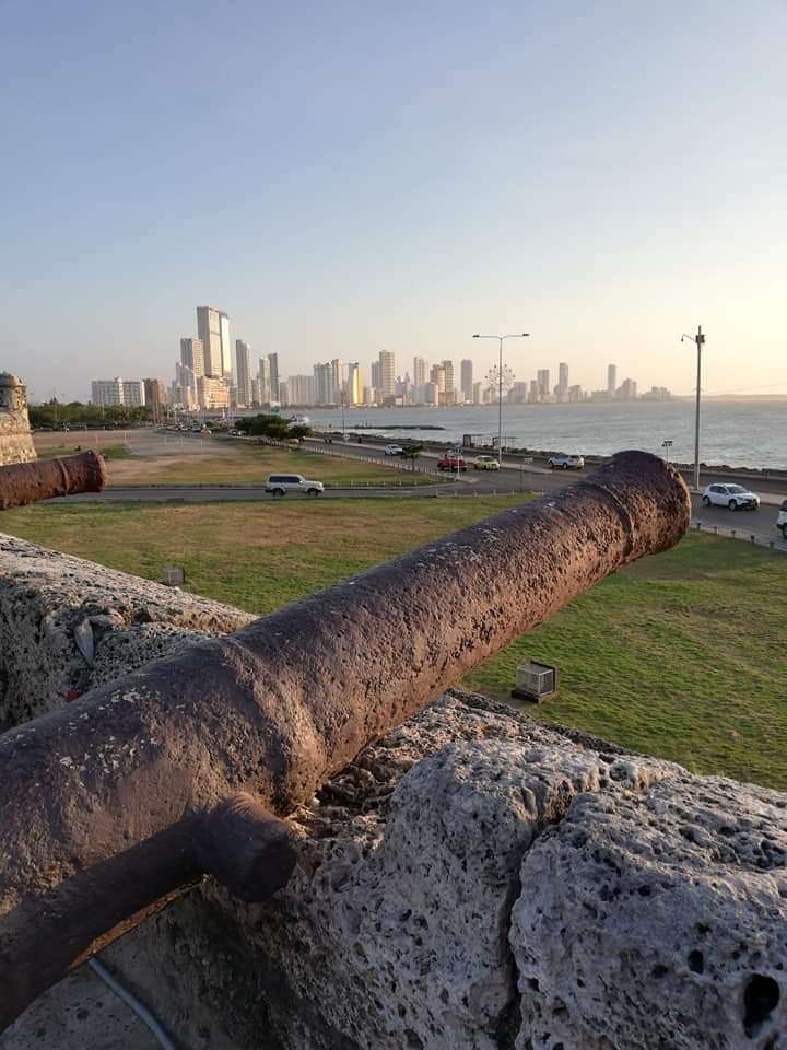 Canon overlooking Cartagena, Colombia