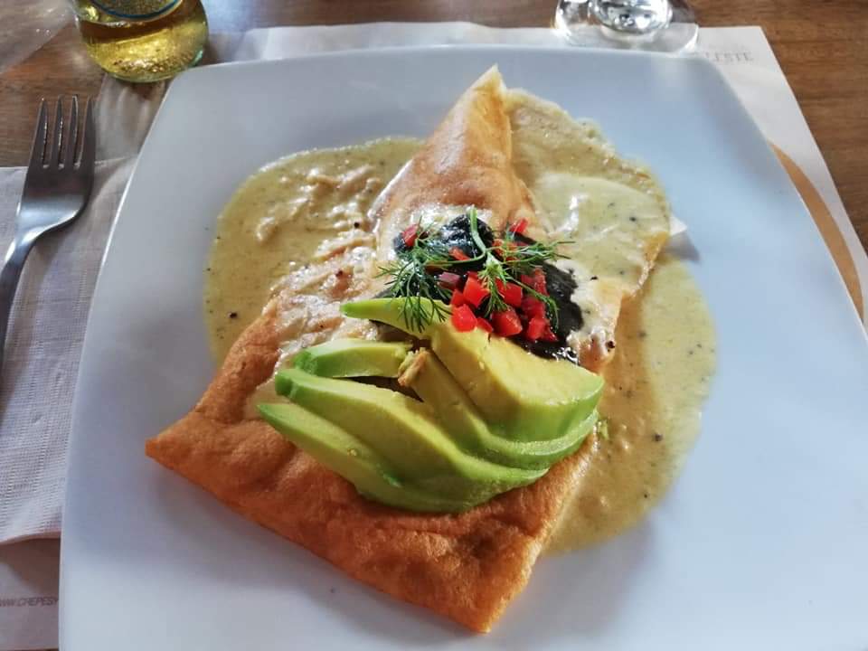 A delicious crepe in Cartagena, Colombia