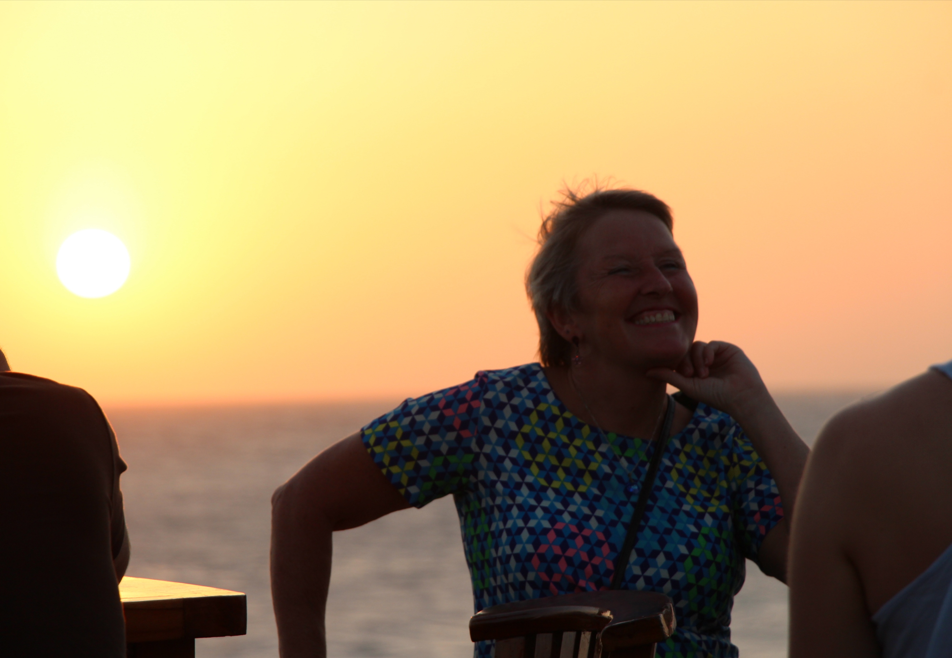 Me enjoying the sunset in Cartagena, Colombia