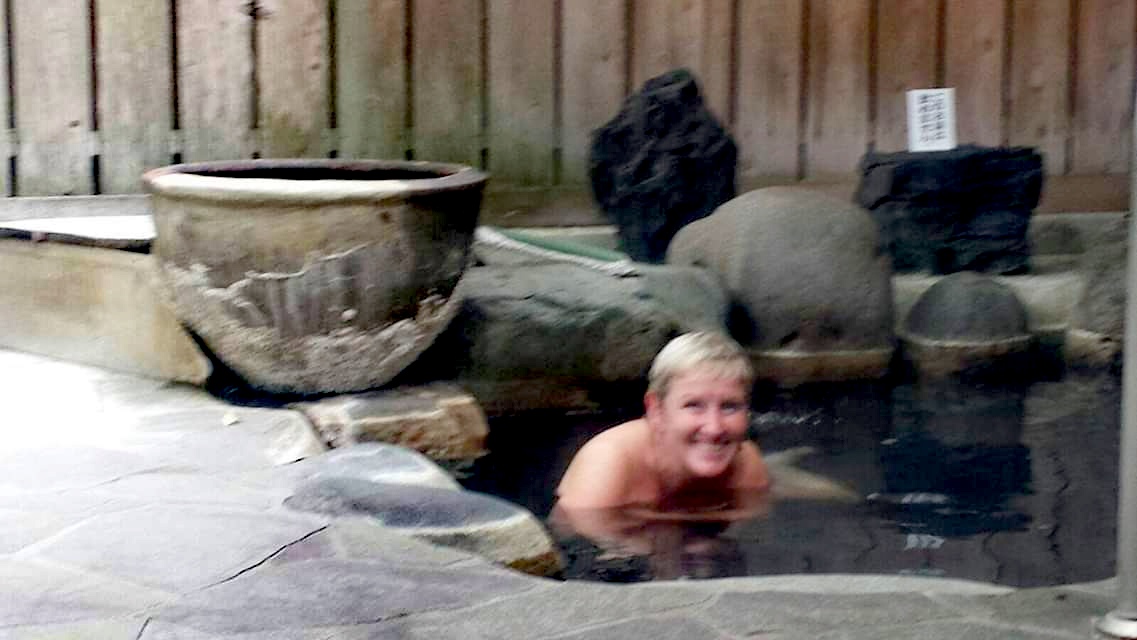 Lynn in Japanese hot spring bath