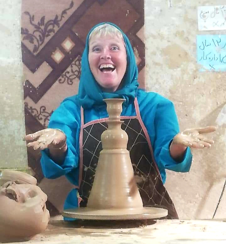 Lynn's pottery efforts in Iran