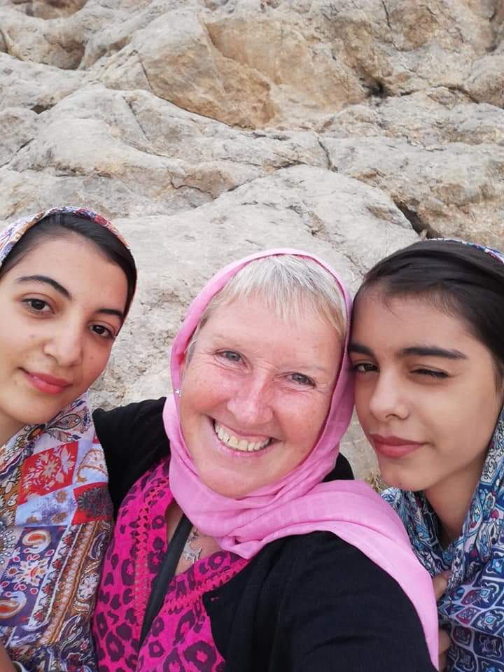 Lynn and 2 girls in Iran