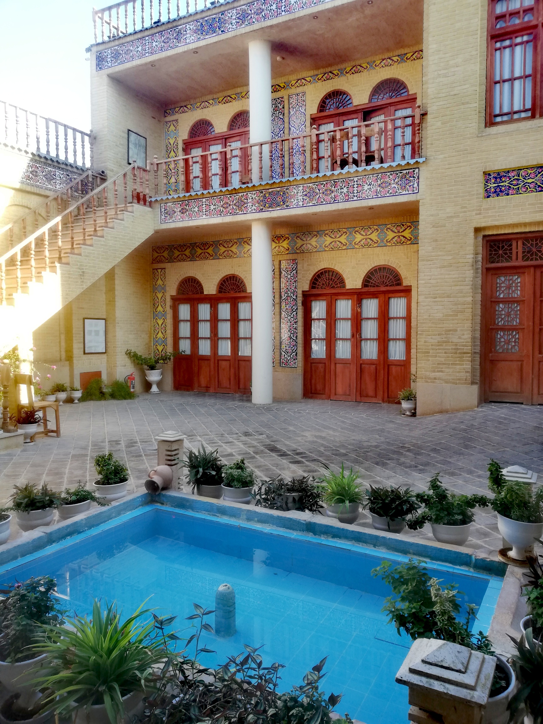 my hotel in Shiraz, Iran
