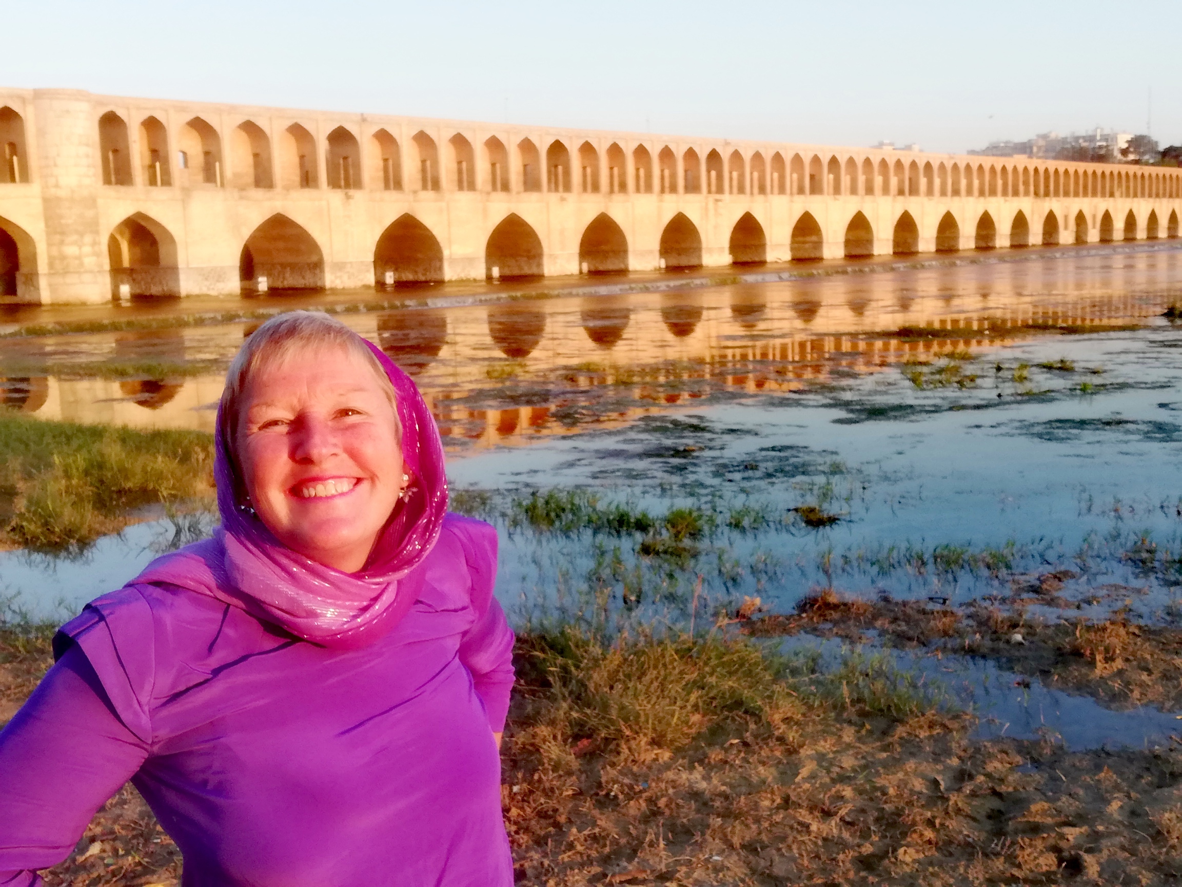 Lynn in Isfahan, Iran