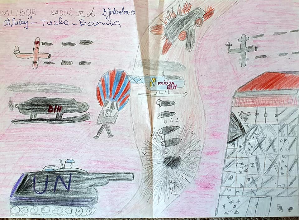 child's drawing - bosnia