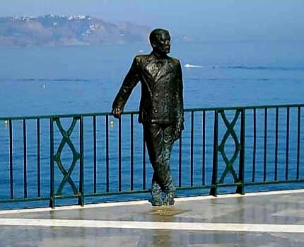 statue of a person in nerja