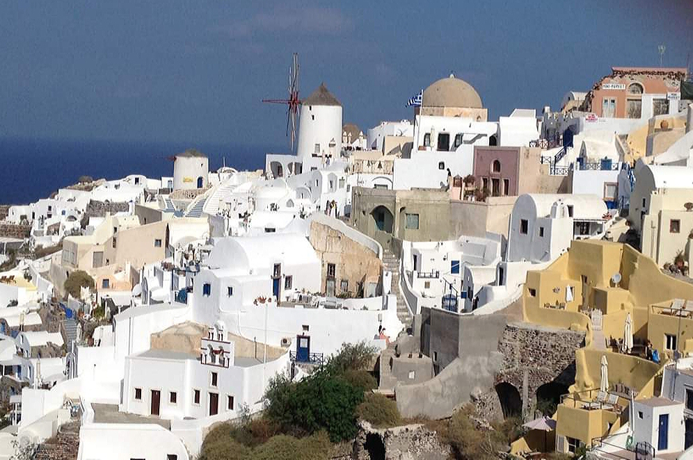 view of Santorini