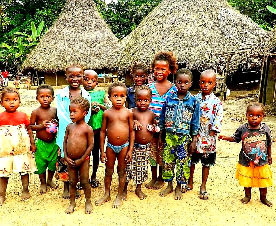 village children in Sierra Leone