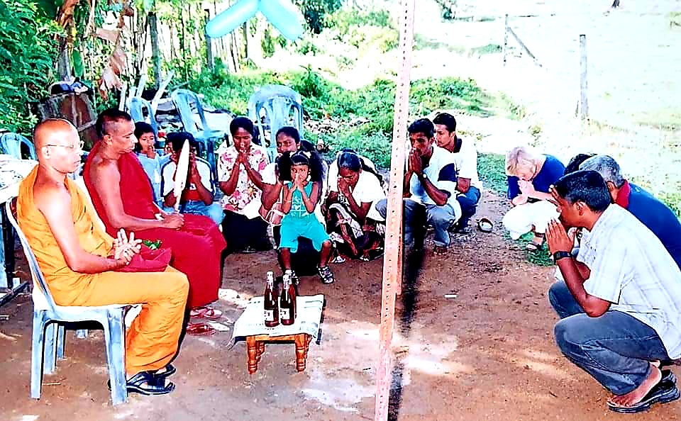 blessing ceremony in Sri Lanka