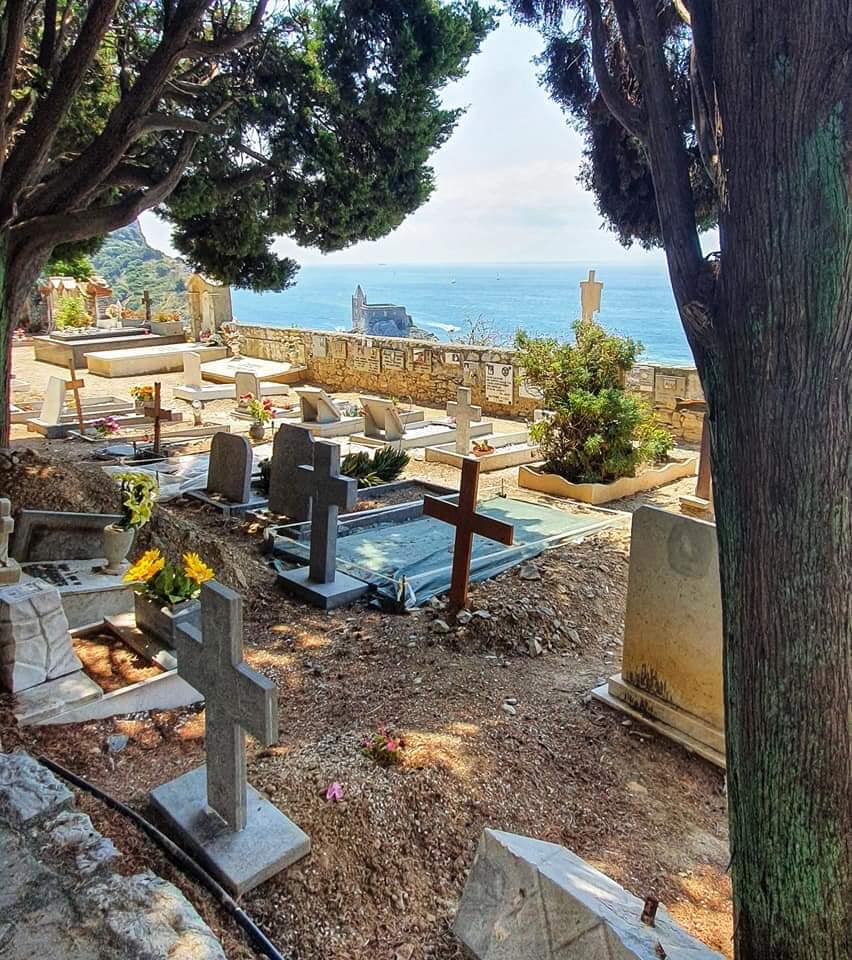 a graveyard with a view portovenere