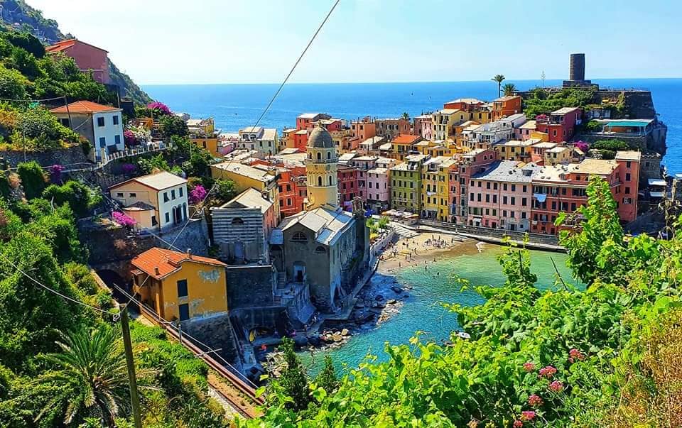 the view into vernazza