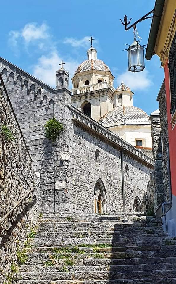 lovely view of the church manarola
