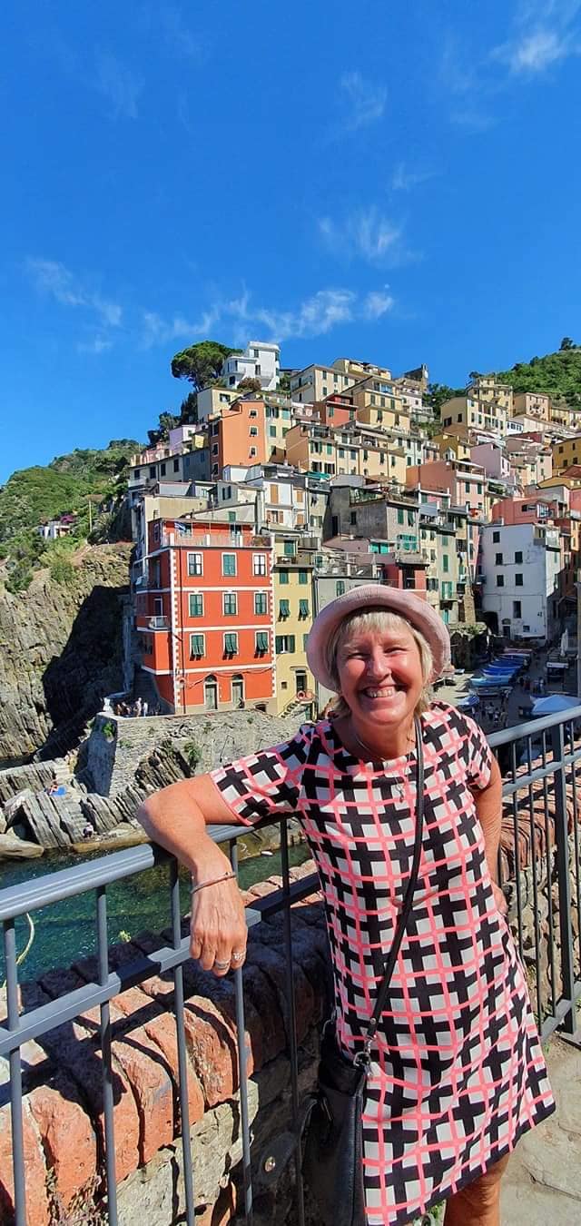 Riomaggiore as a backdrop