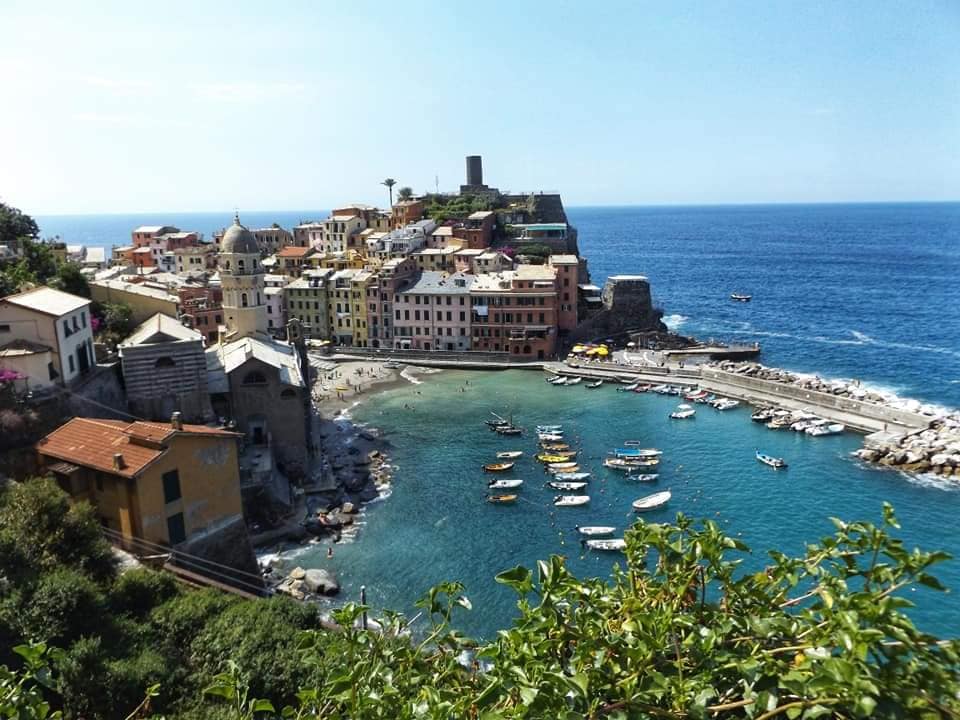 view of the bay at vernazza