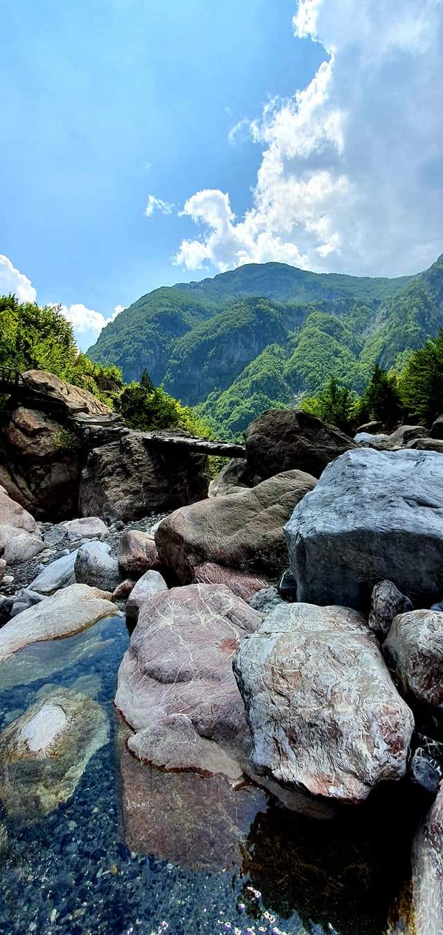 albanian alps - rocks