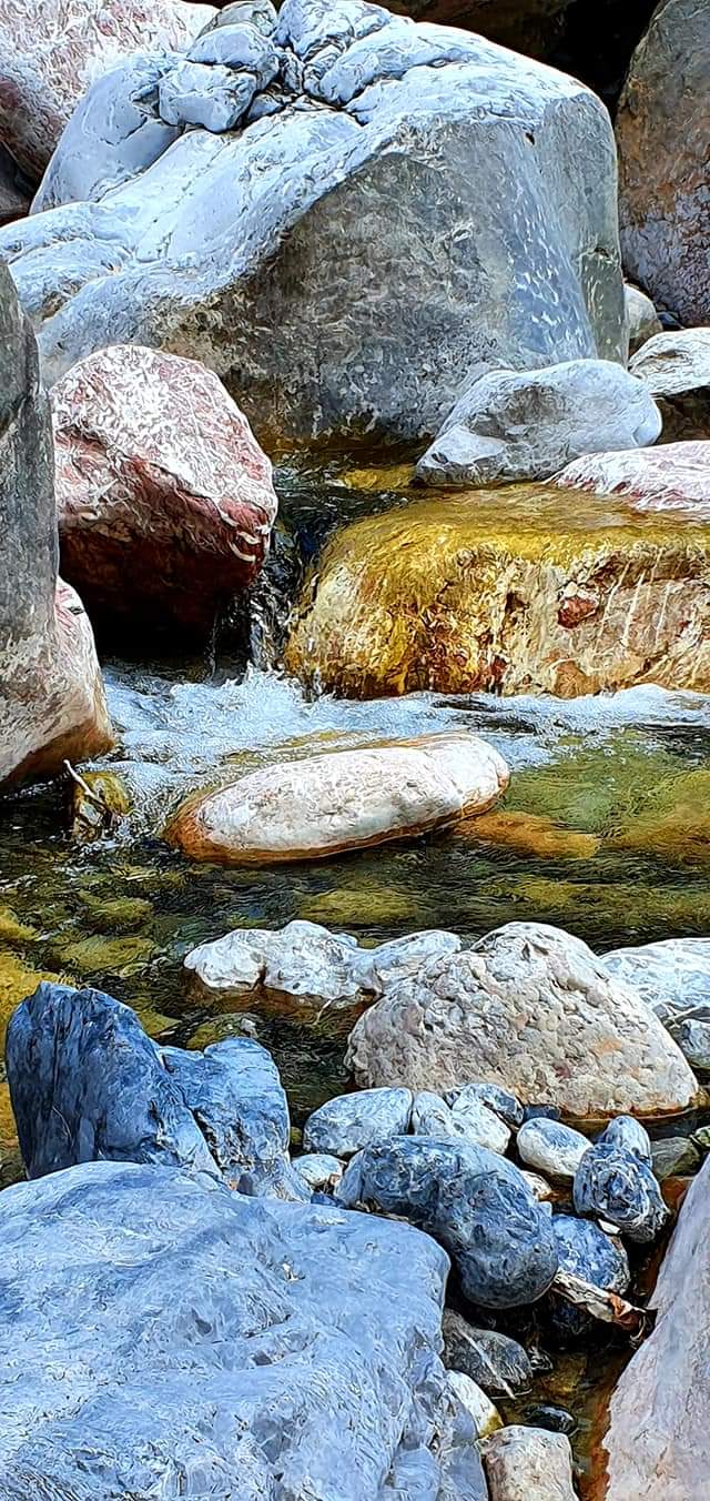 albanian alps water stones