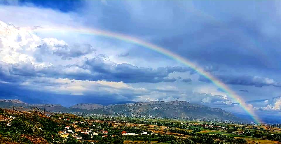 rainbow at rozafa fortress