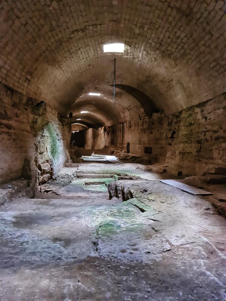 underground tunnel in leche castle