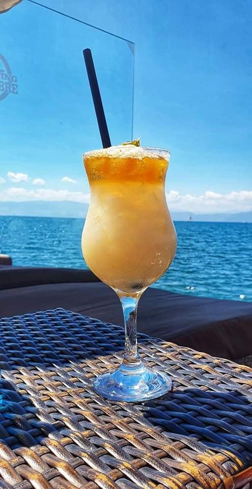 travels in macedonia - cocktail at lake ohrid