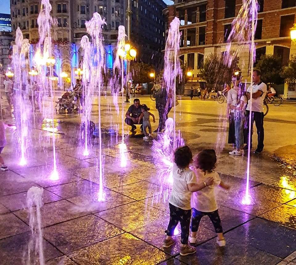 fountains main square skopje