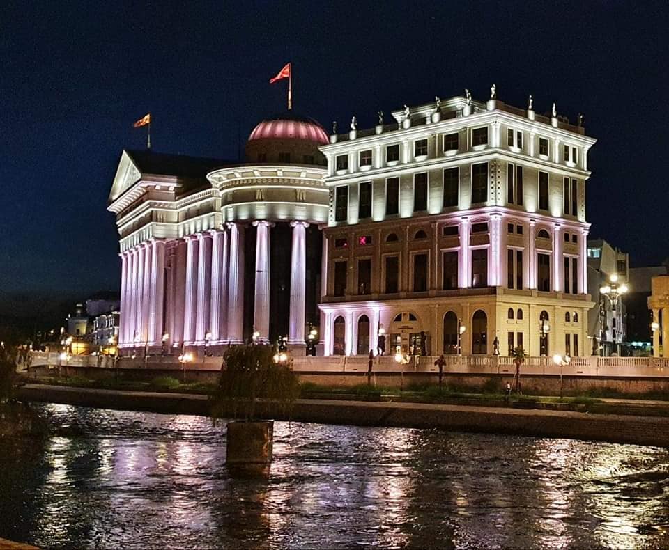 national theatre at night