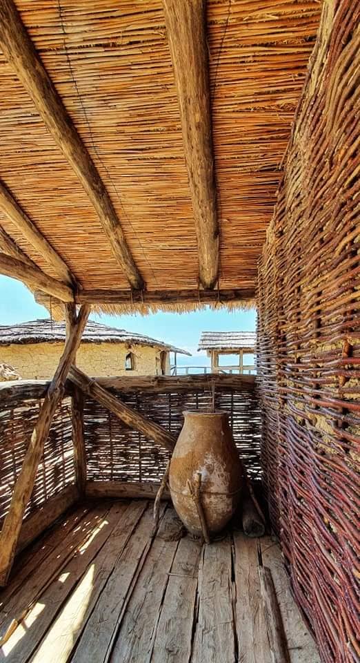 recreated bronze age house