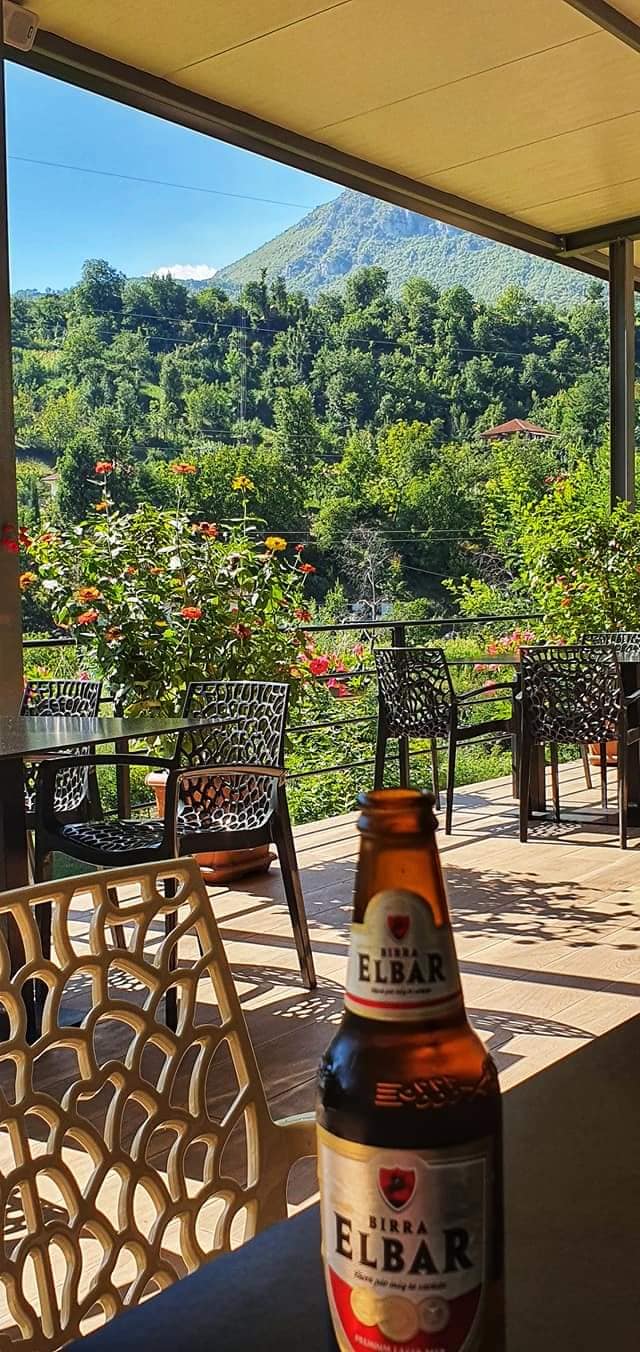 service station with a view