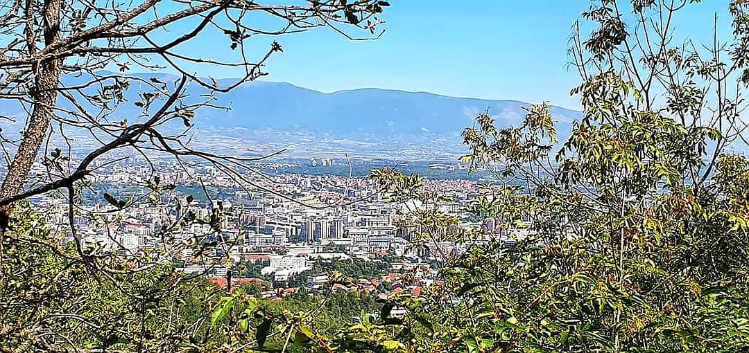 skopje from mount vodno