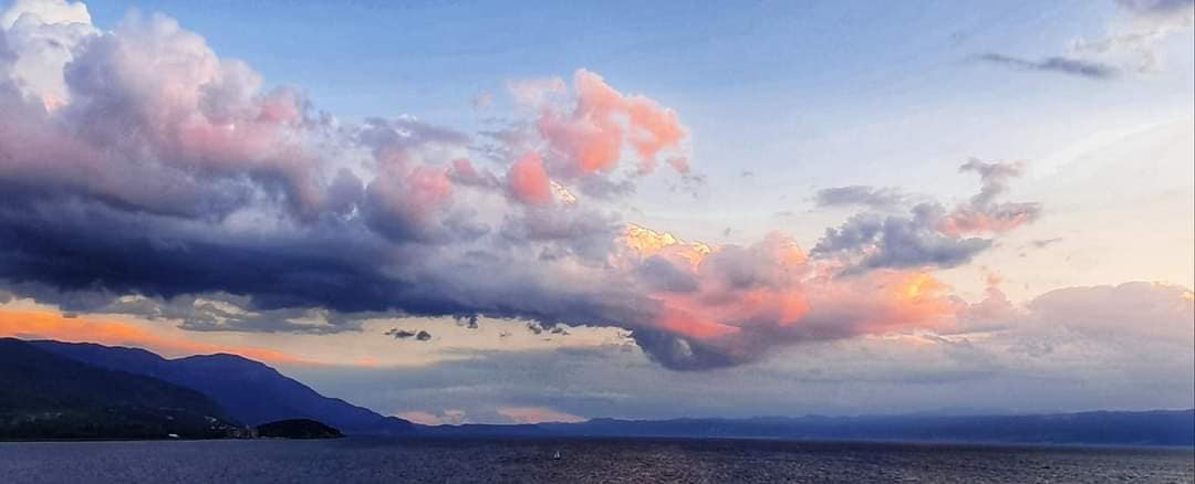 sunset lake ohrid