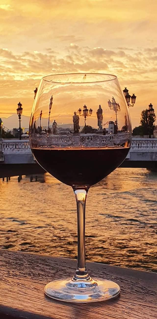 travels in macedonia - sunset over the river