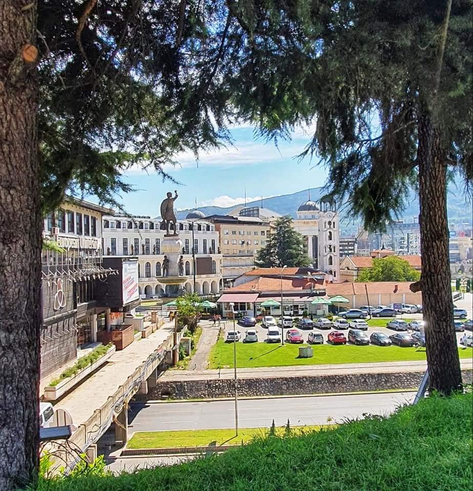 view into skopje