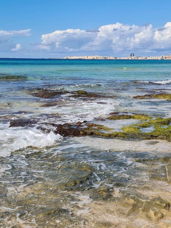 view from spaggia baia verde