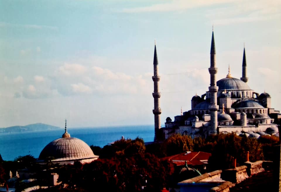 lovely view of blue mosque