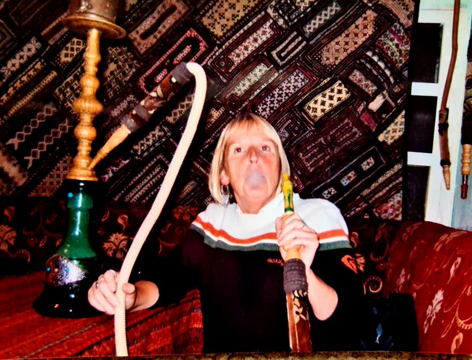 me smoking a shisha