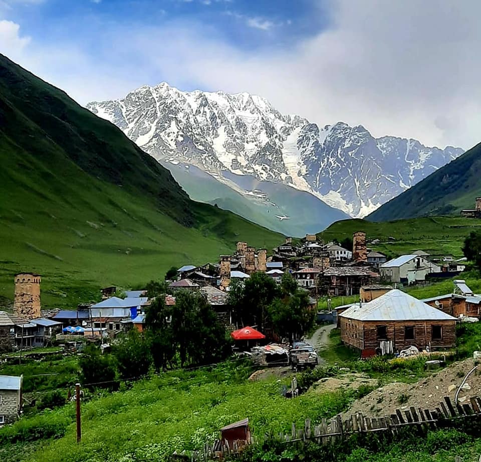 beautiful Ushguli in Svaneti, Georgia