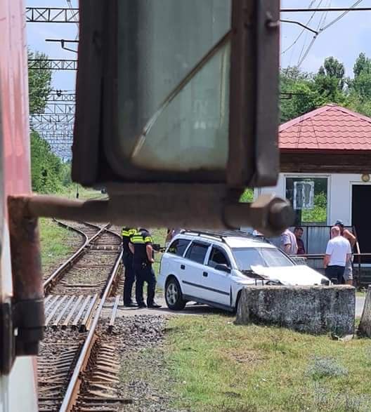 an accident on the way to Svaneti