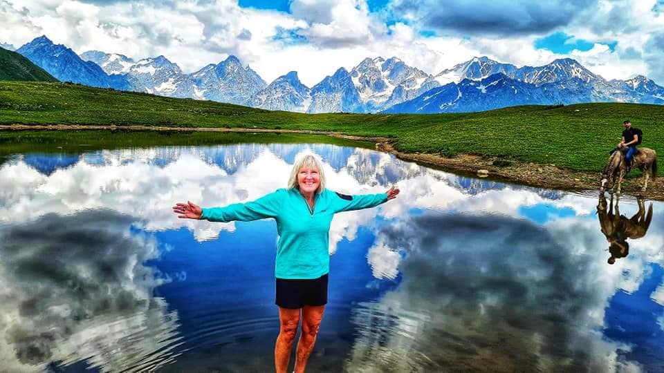 me at Koruldi lakes in Svaneti