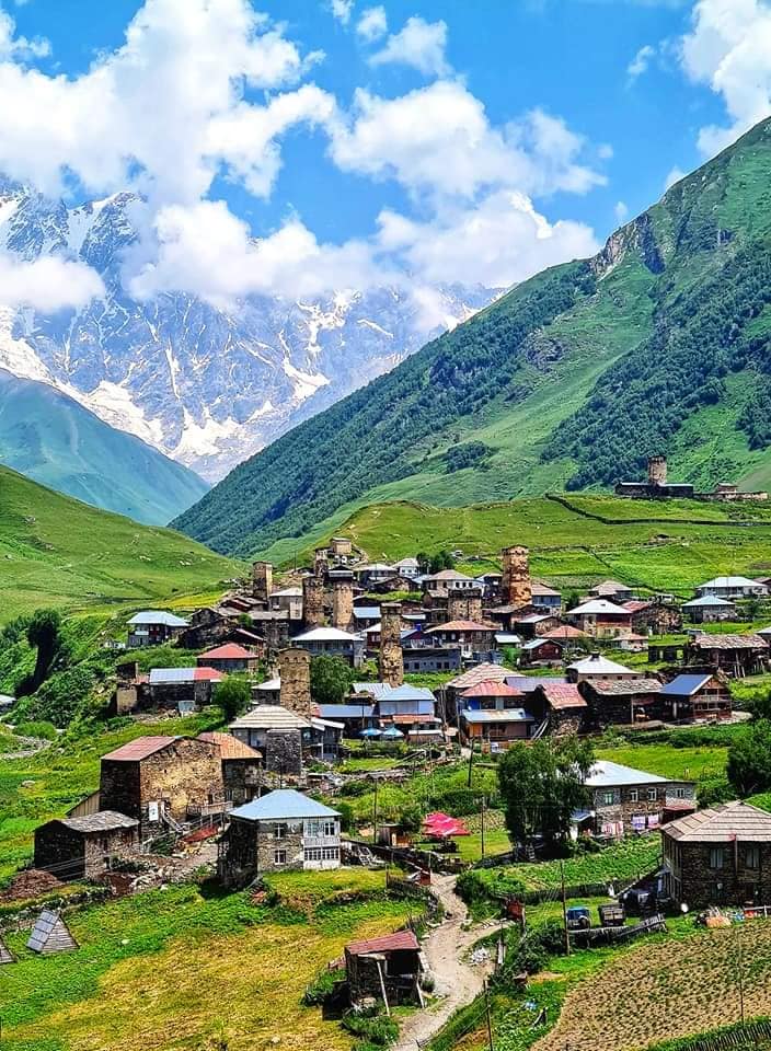 Ushguli village in svaneti