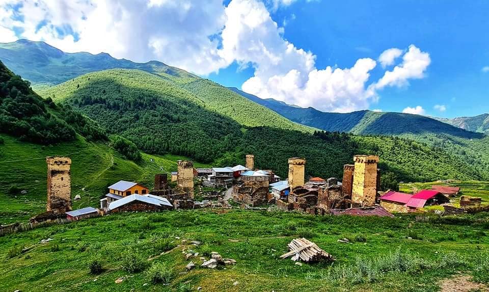 one of the villages of Ushguli in Svaneti